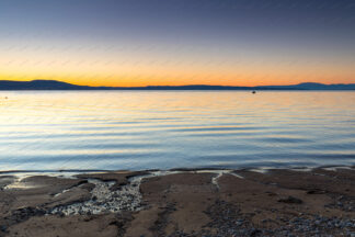 Beach sunset in north Croatia