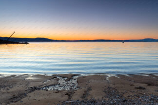 Beach sunset in north Croatia