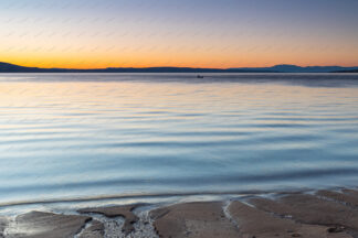 Beach sunset in north Croatia