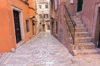 Street in old town Rovinj