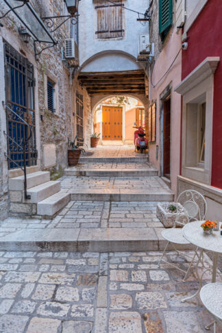 Street in old town Rovinj