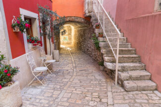 Street in old town Rovinj