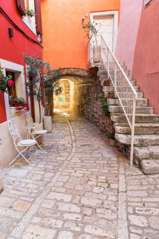 Street in old town Rovinj