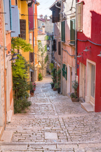 Grisia street in old town Rovinj