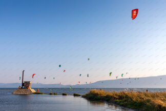 Kitesurfing in Neretva, Croatia