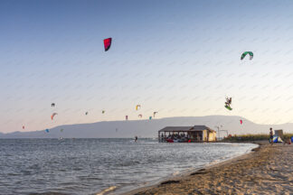 Kitesurfing in Neretva, Croatia