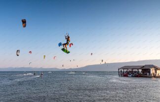 Kitesurfing in Neretva, Croatia