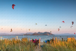 Kitesurfing in Neretva, Croatia