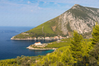 Trstenik village on peninsula Peljesac in Croatia